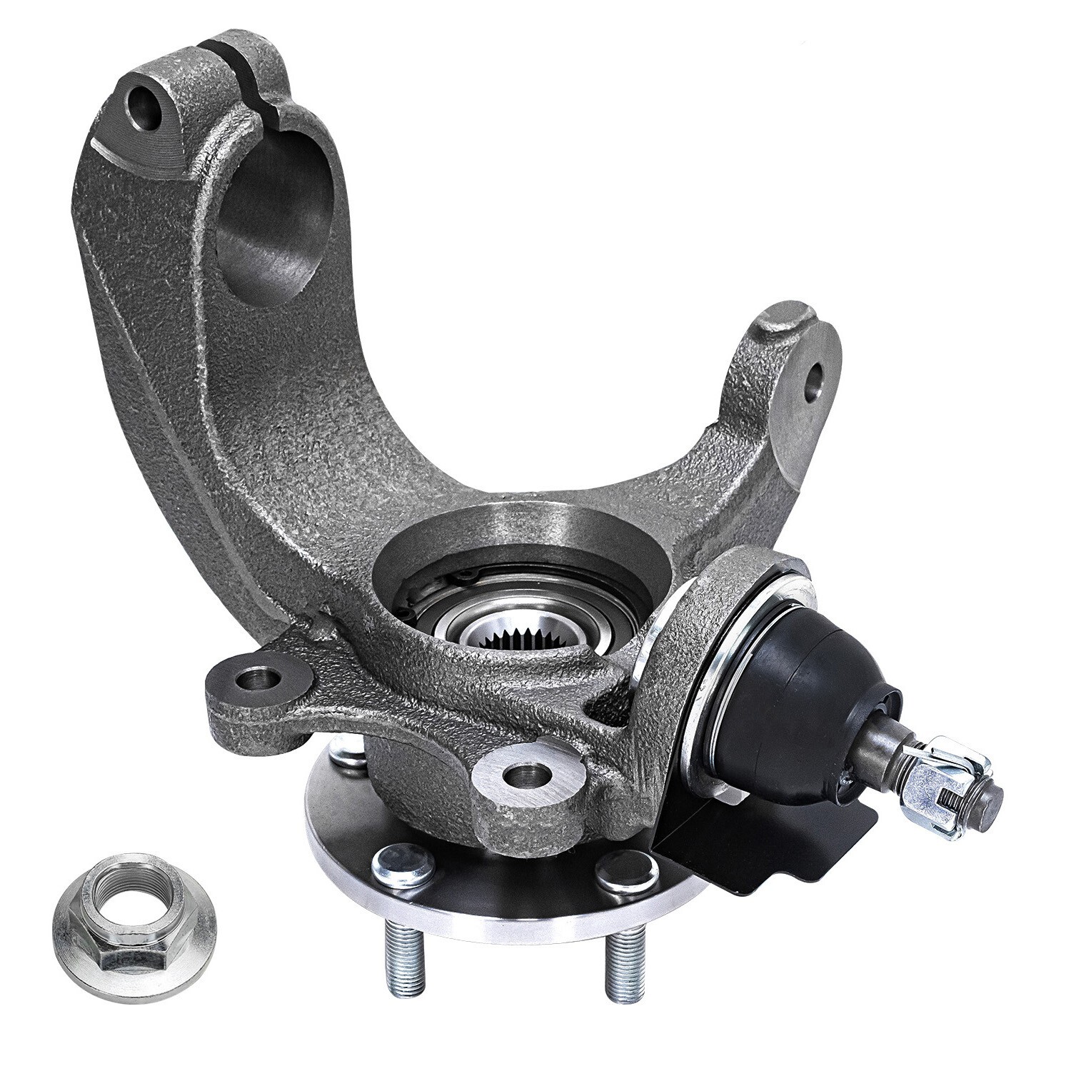 Front Steering Knuckles Wheel Hub Bearings for 2010 - 2013 Ford Transit Connect