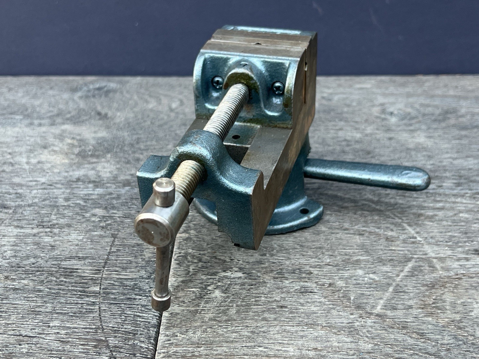 Vintage Palmgren Drill Press Vise w/ Cast Iron Swivel Base/Stand - 2.5" Jaws