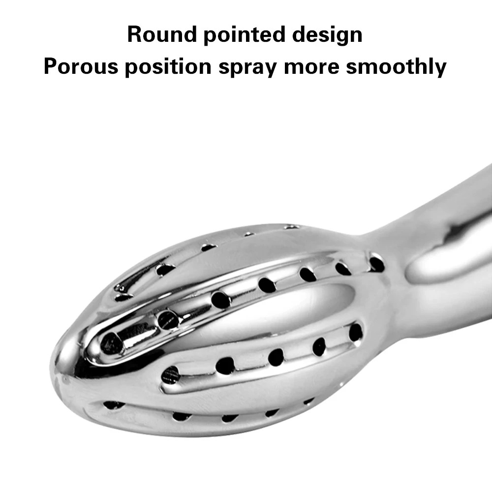 Men Shower Enema System Vaginal Anal Cleaner Tube Wash Metal Colon Douche Nozzle