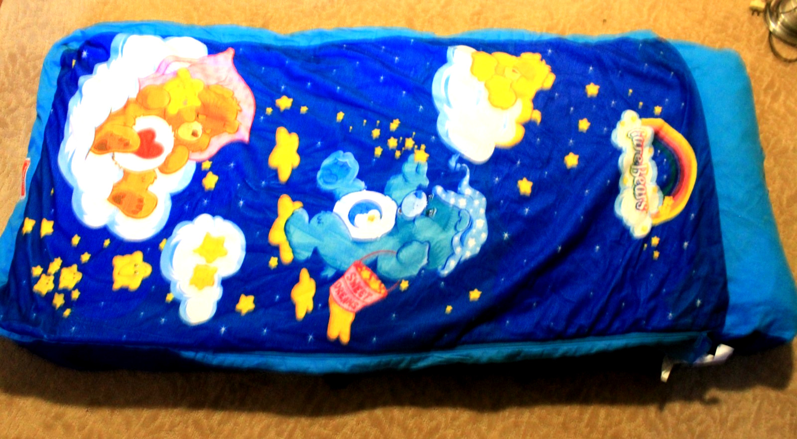 2004 CARE BEARS Convertible Sleeping Slumber Bed Bag Chair CAREBEARS Vintage