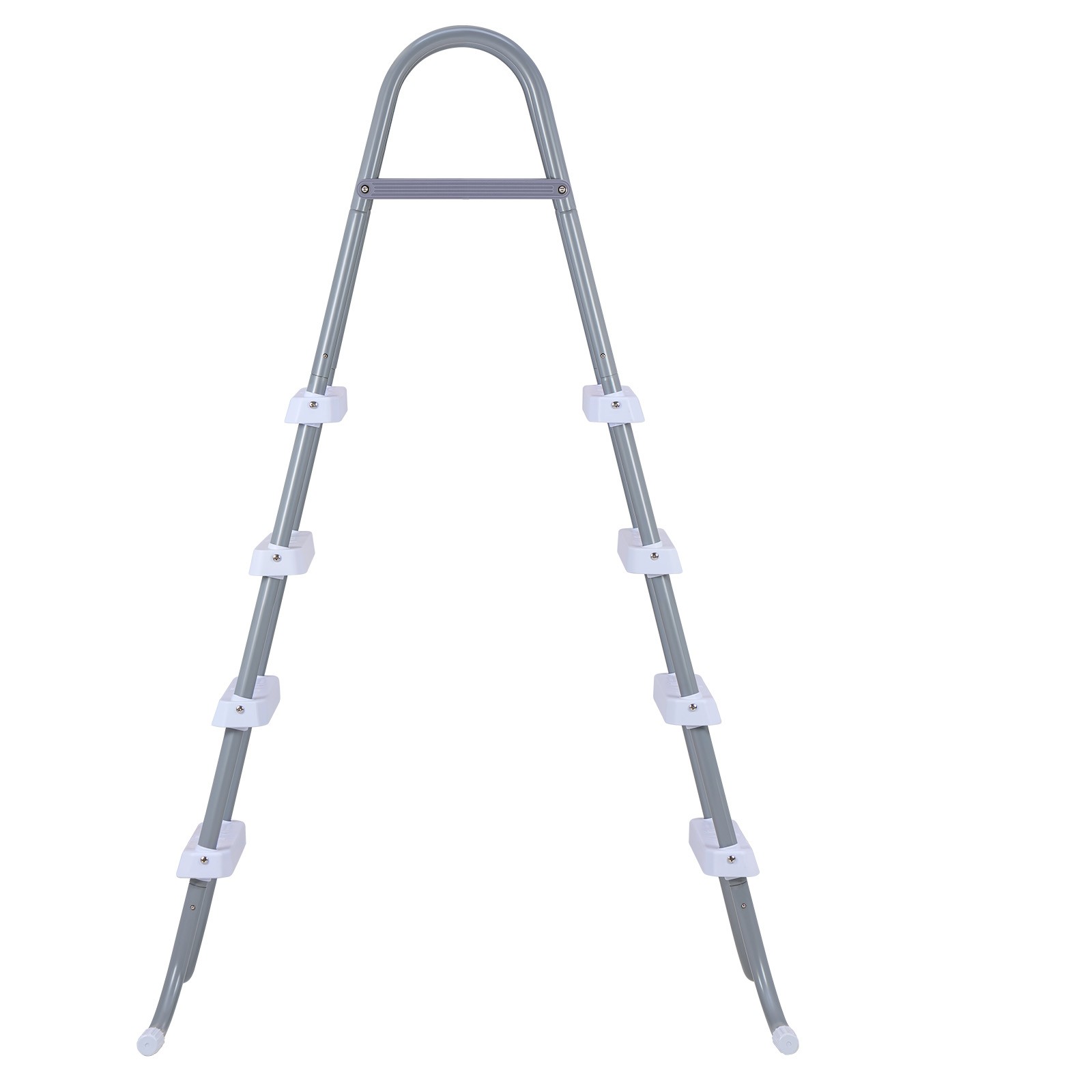 Uimoso 4-Step Steel A-Frame Pool Ladder for 48in Wall, 300lbs Capacity