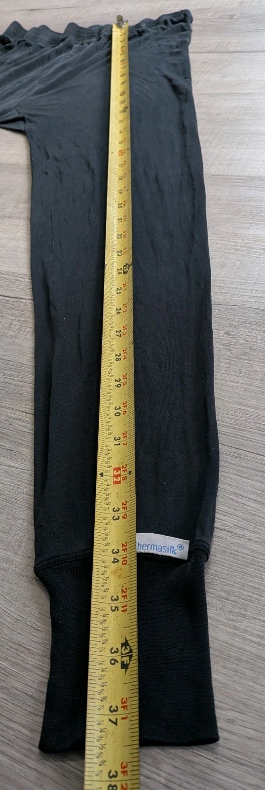 Thermasilk by Terramar 100% Pure Silk Men's Baselayer Pants Sz S Black READ