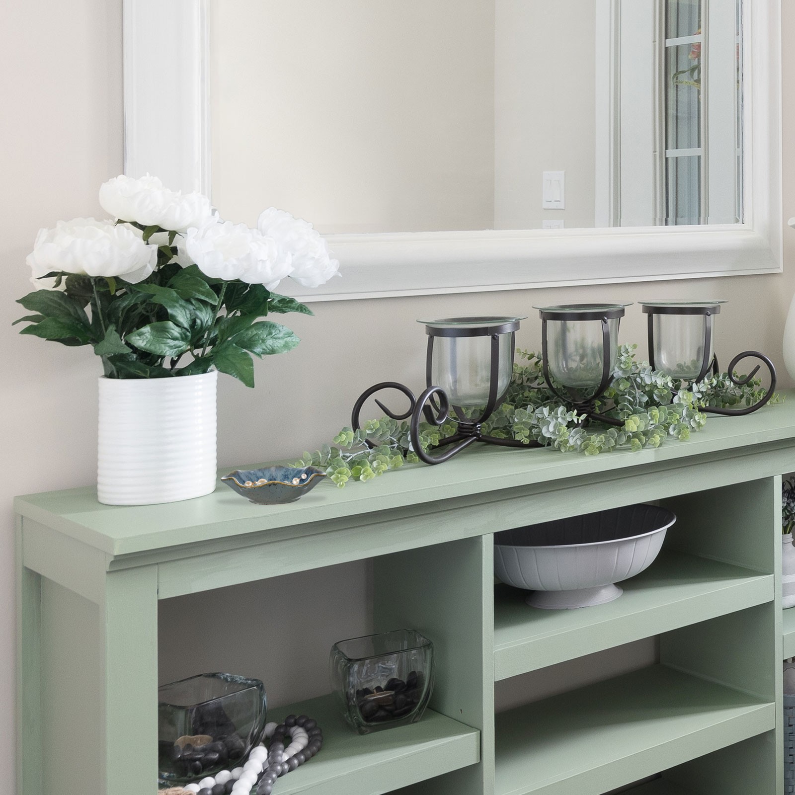 2Pcs Ceramics Jewelry Plate, Lotus Shape Small Ring Tray Key Holder Bowl, Pink