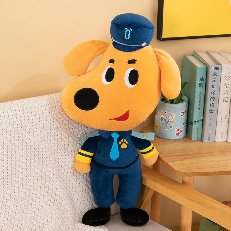 30cm Sheriff Labrador Dog Plush Toy Doll Anime Security Sergeant Labrador Wolf