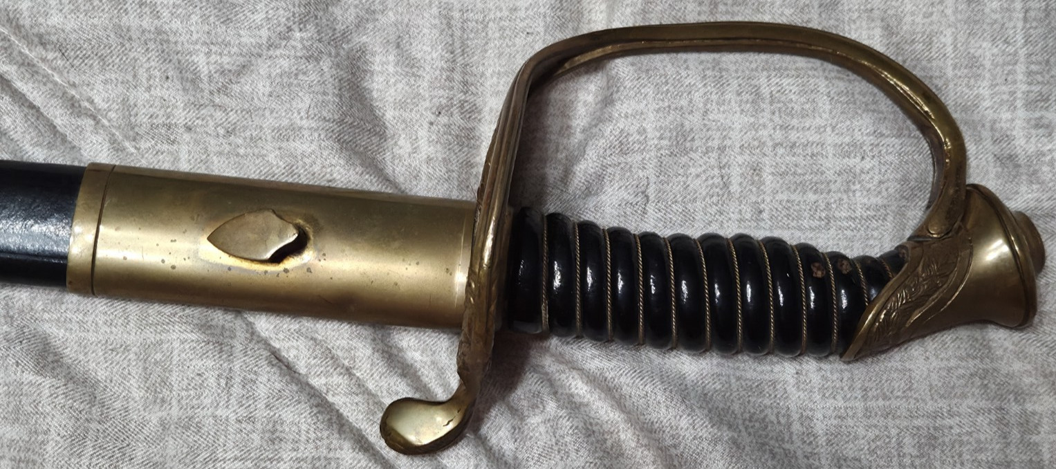 Hilborn Hamburger Solingen US Marines Officer Dress Sword Used