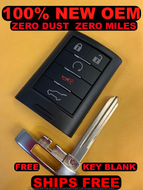 OEM CADILLAC SRX CTS WAGON KEYLESS REMOTE FOB TRANSMITTER 25843982 MEMORY#1