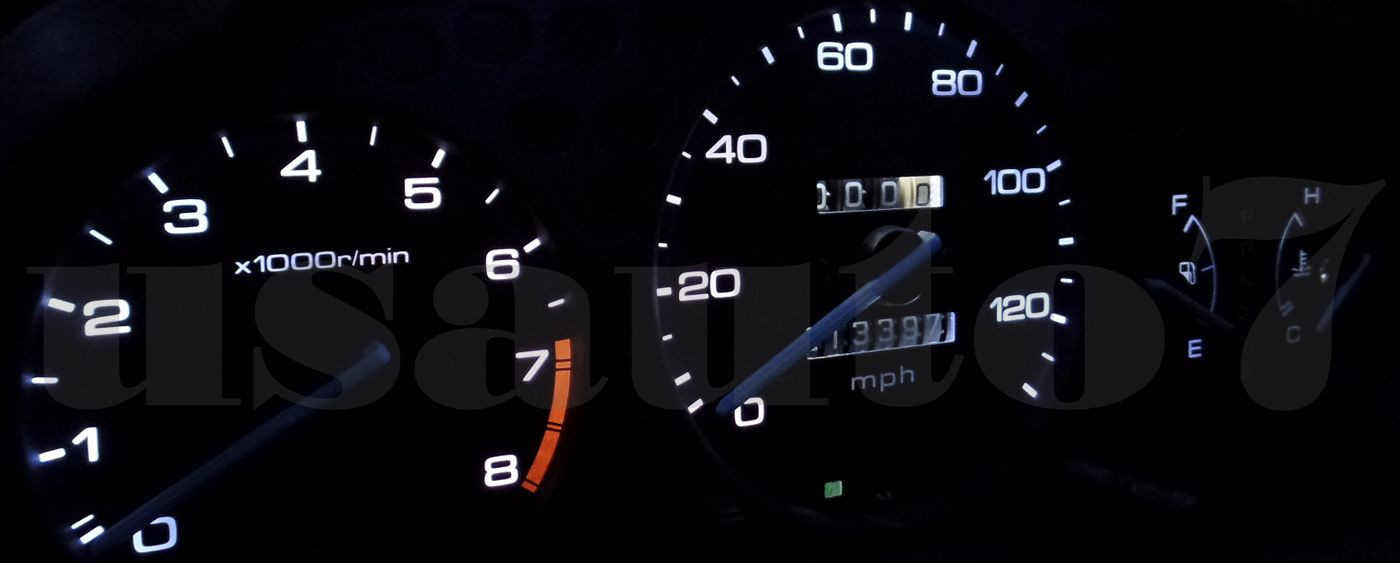 Dash Instrument Cluster Gauge WHITE LED LIGHT KIT Fit 96-00 Honda Civic 6th Gen