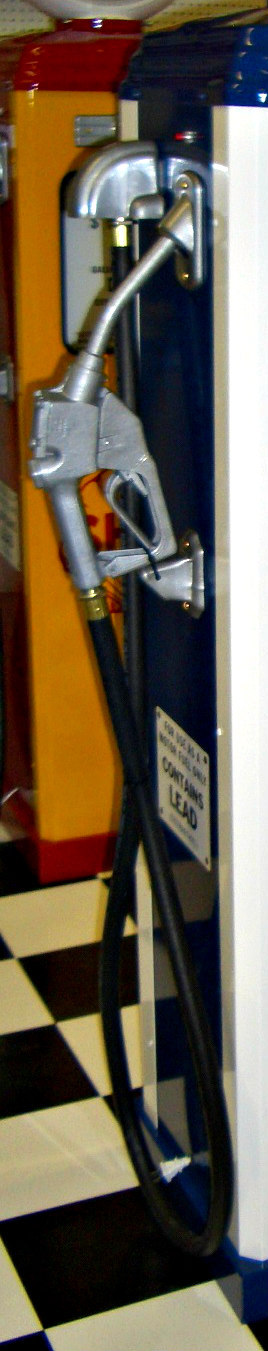 NEW REPLICA ESSO GAS PUMP - ANTIQUE OIL REPRODUCTION (WHITE & BLUE) FREE SHIP*