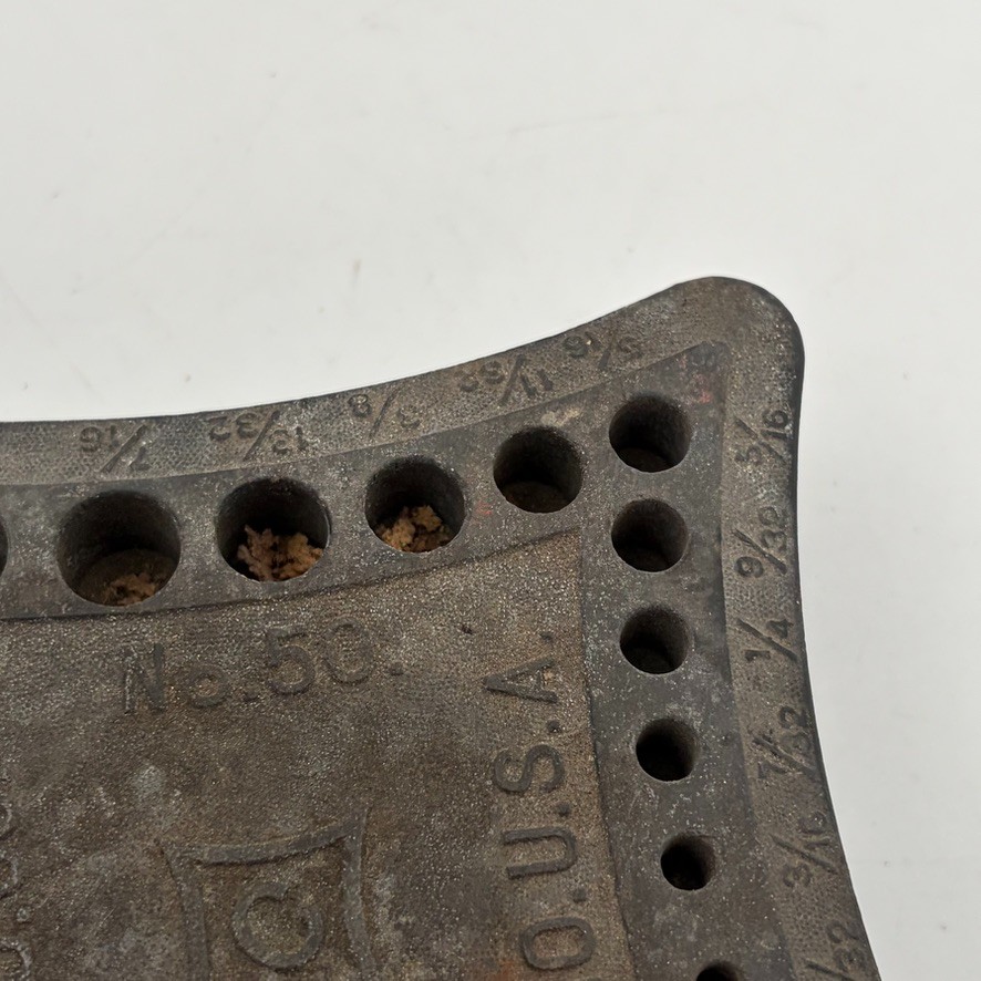 Vintage Cleveland C.T.D. Co No 50 Twist Drill Bit Holder Index - Ohio USA