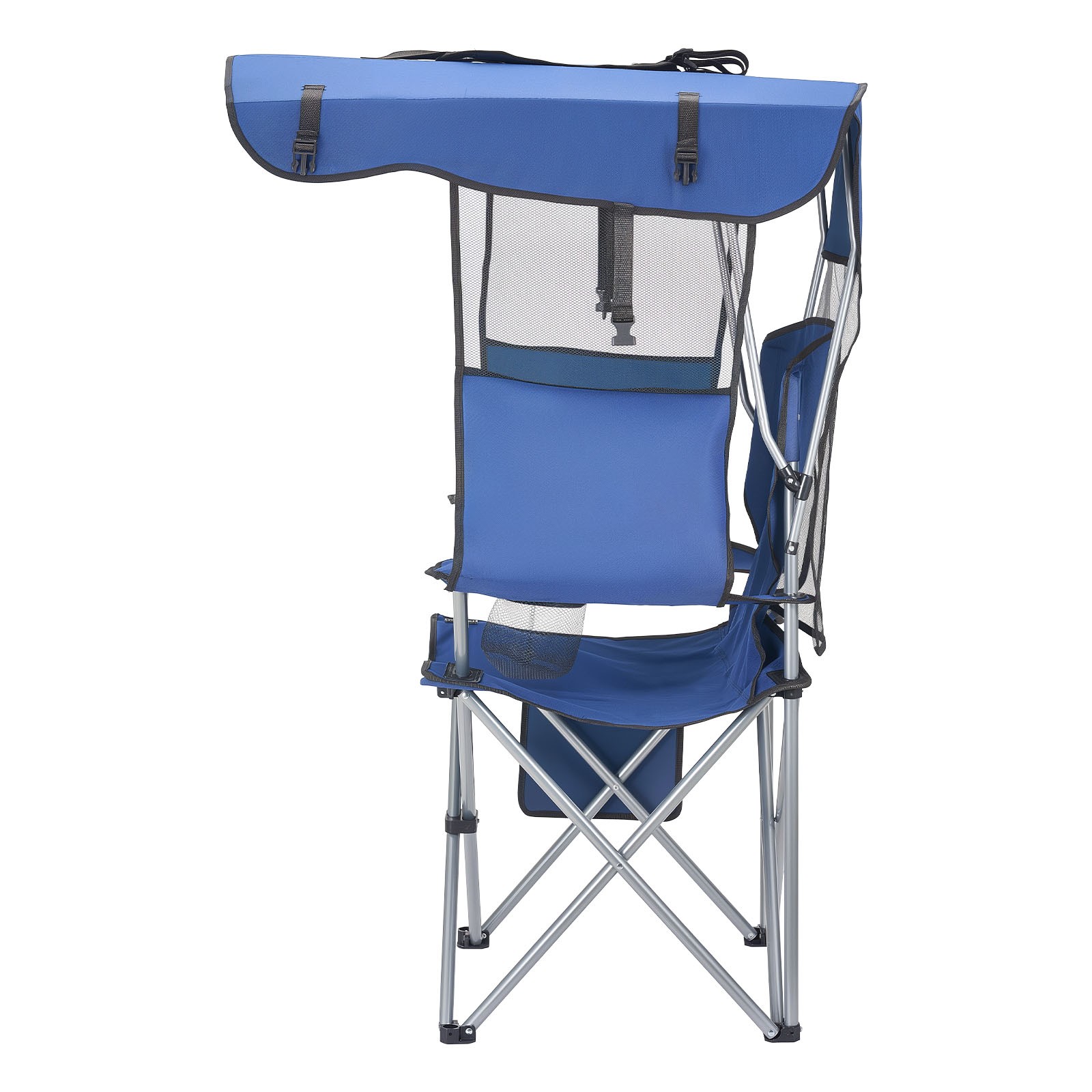 Uimoso Folding Camping Chair with Canopy, 330lbs Capacity, 2 Cup for Outdoors