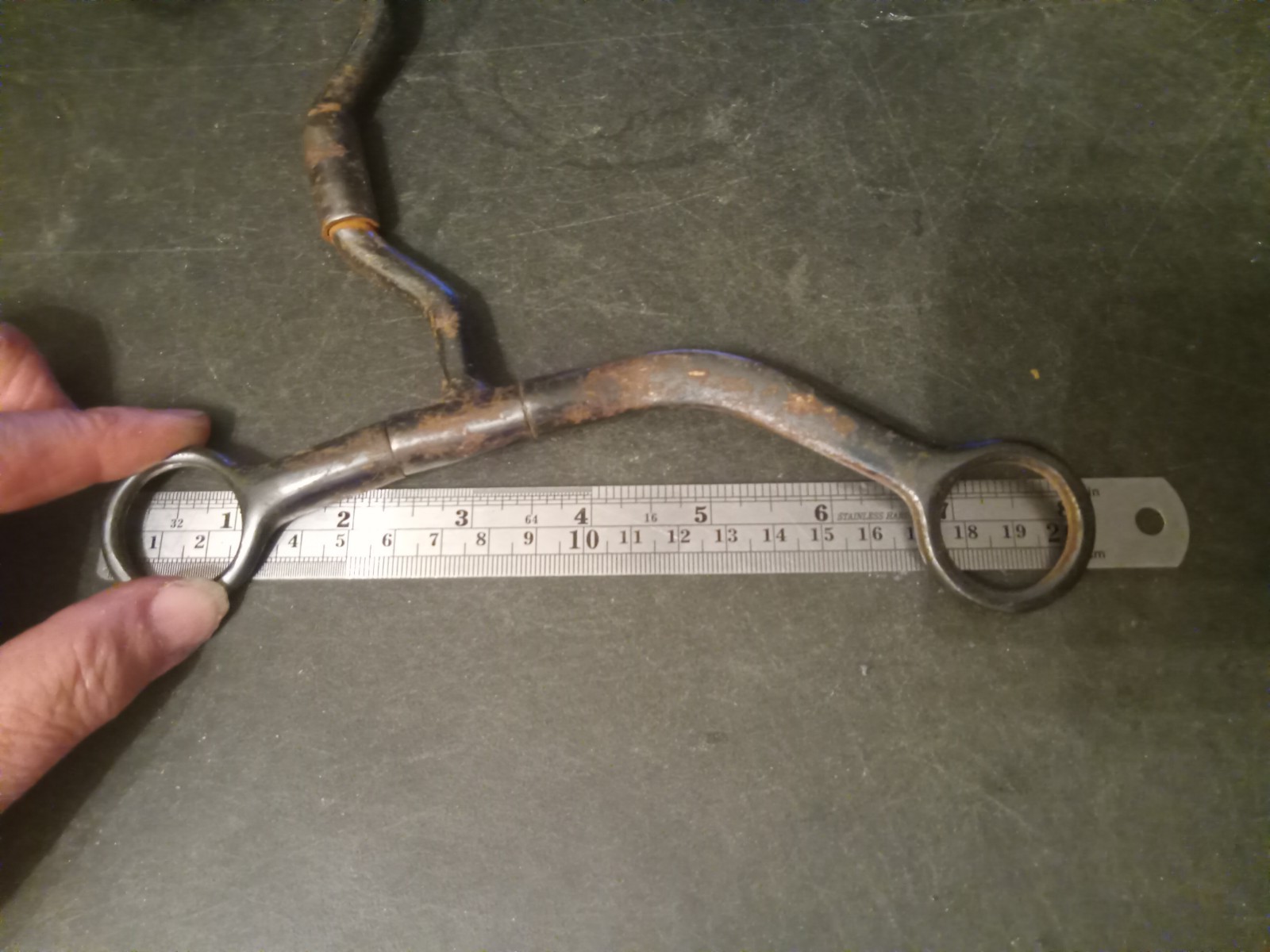 reining roping sweet iron bit 5 in comfort mouth barrel flat cheek