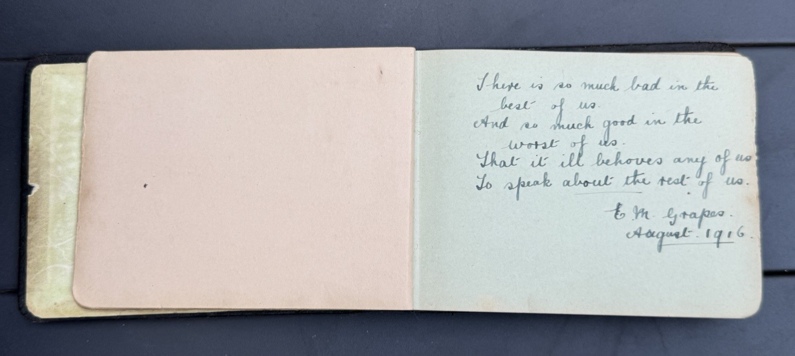 WWI ERA 1916-1920 AUTOGRAPH BOOK WAR ILLUSTRATION DRAWINGS & LOVE POEMS RARE!!