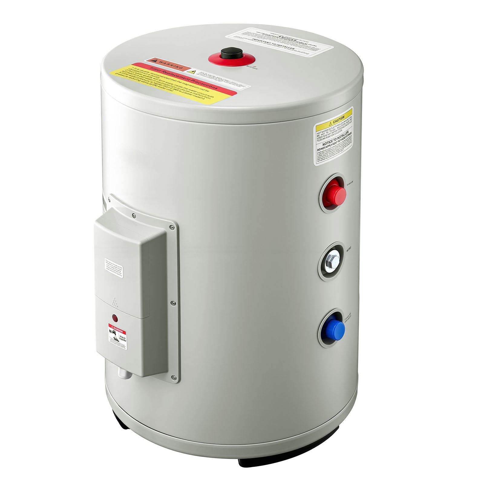 Uimoso 12-Gallon Electric Water Heater, 1600W, 120V, Point-of-Use with T&P Valve
