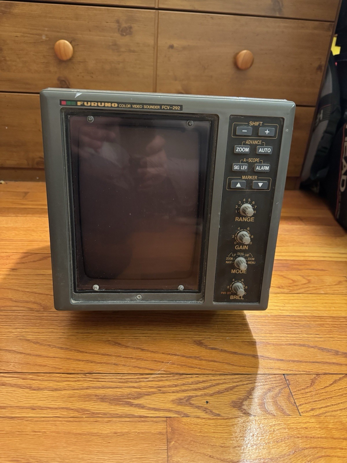 Furuno FCV-292 Color CRT Sounder - 50/200 kHz Untested As Is Estate Find