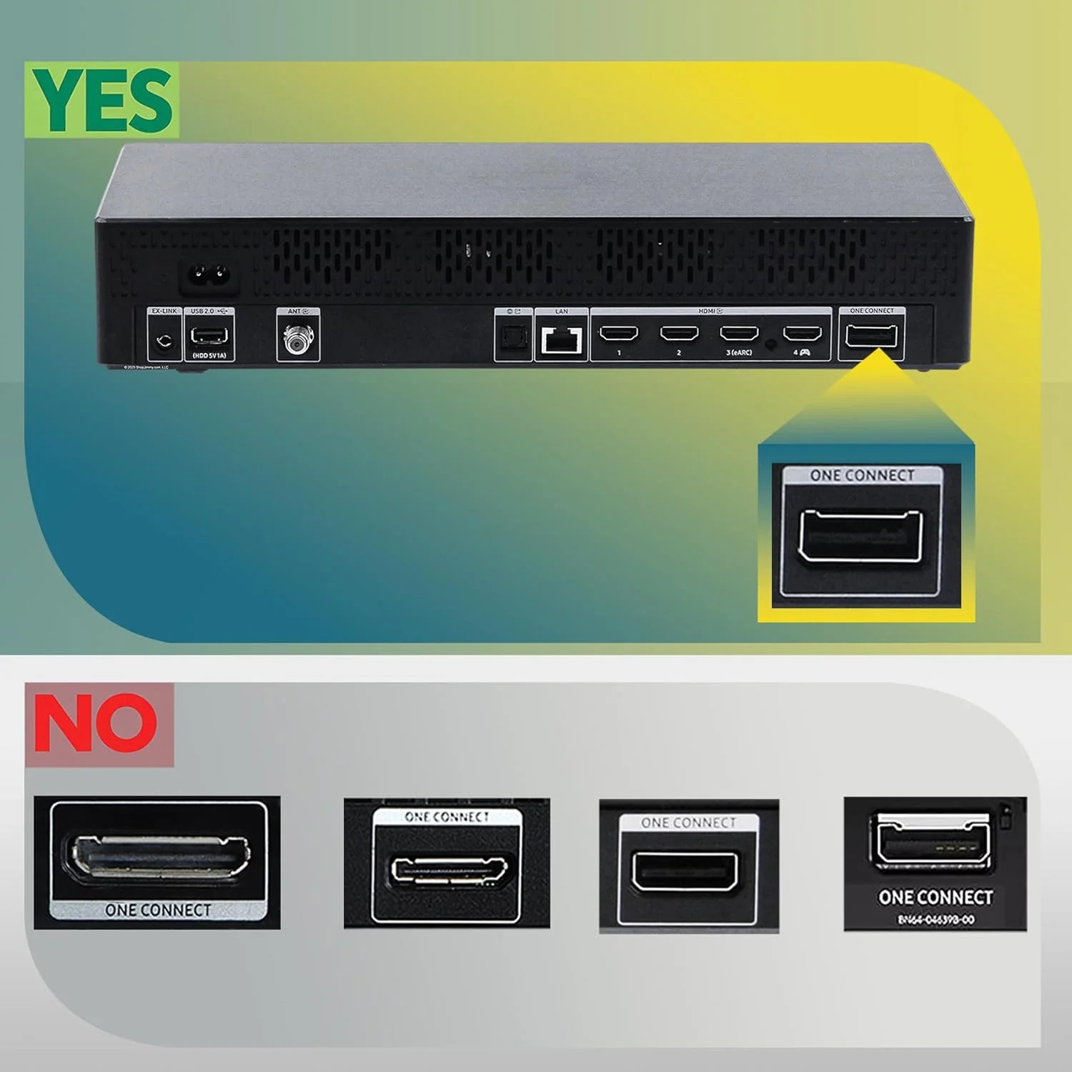 One Connect Cable For Samsung The Frame LS03D TV QN43LS03DAFXZA QN55LS03DAFXZA