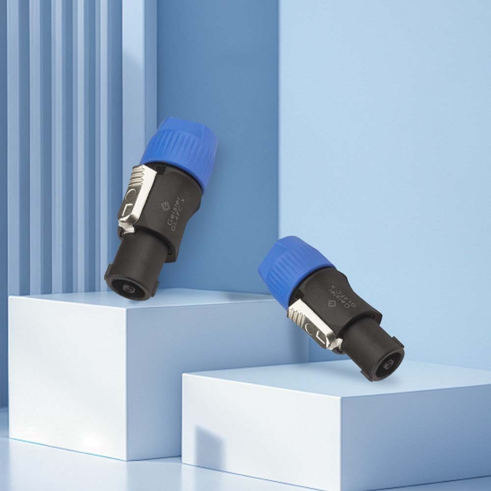 20Pcs Speakon Twist Lock 4Pole Plug Compatible Audio Loudspeaker Cable Neutrik