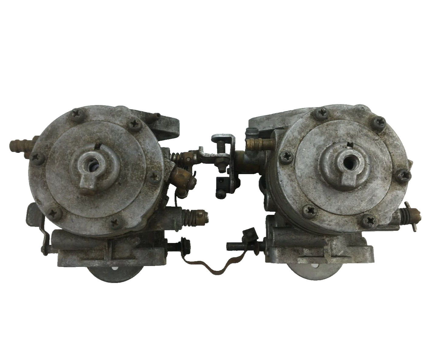 Set Of Snowmobile Keihin Caburetors 828E1 / 846E1 For Parts Or Repair