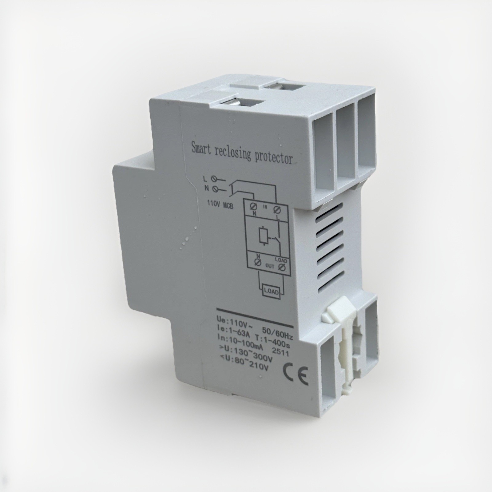 120V 240V 63A WiFi Smart Amp Meter Earth Leakage Voltage Reclosing Protector