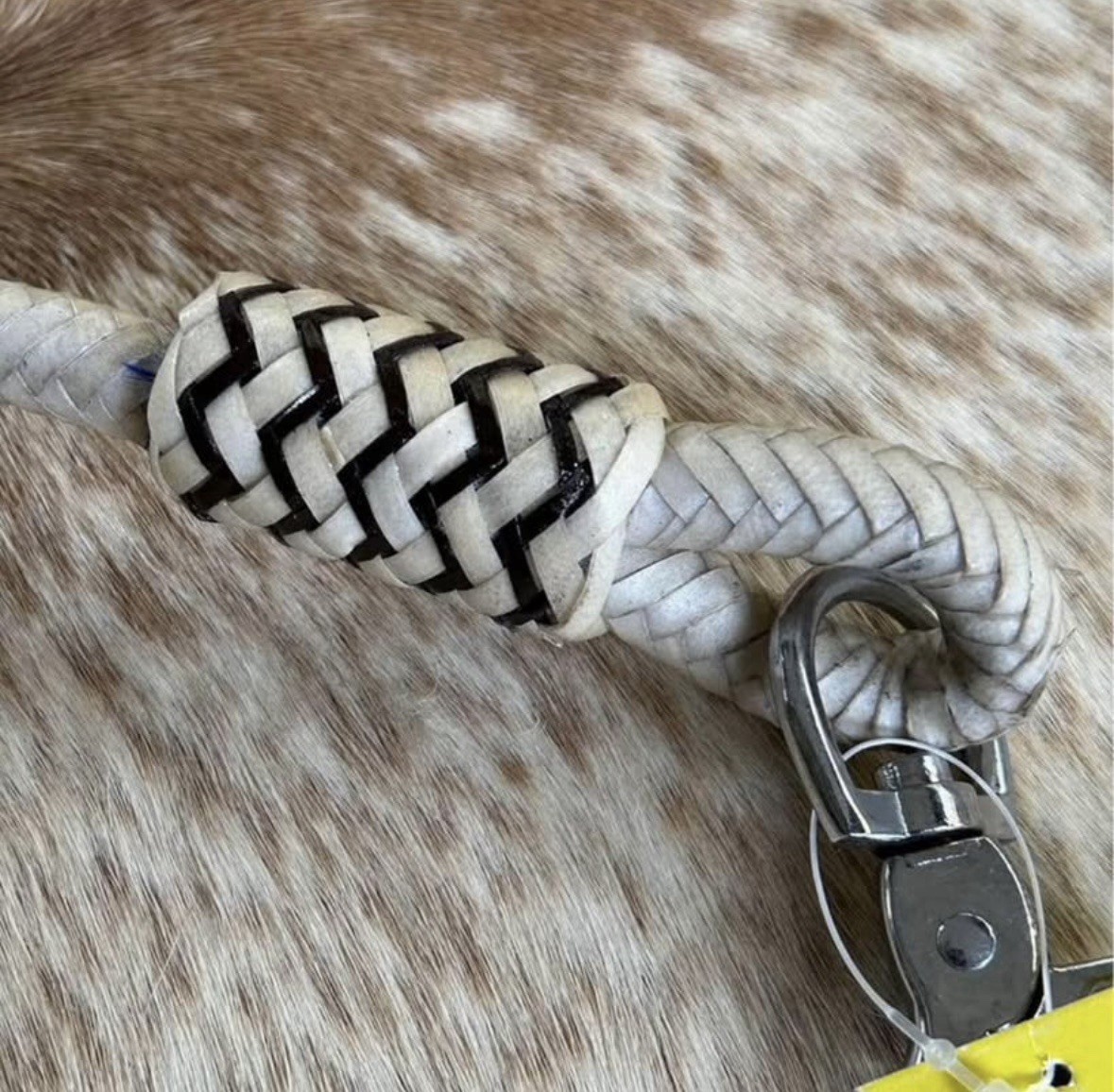 Round Braided Rawhide 7’ Contest Barrel Racing Trail Rein New Horse Tack