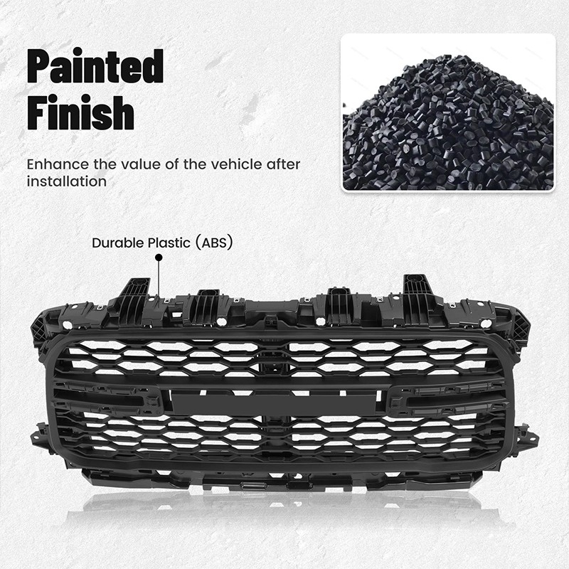 New Chrome Front Bumper Grille Grill Fits 2019-2024 Ram 2500 3500 104-11311G US