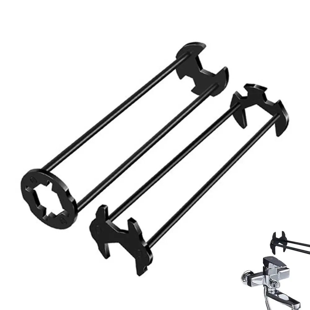 Multifunctional Sink Wrench Set, 2-Pack Basin and Faucet Wrench Tool with Fou.