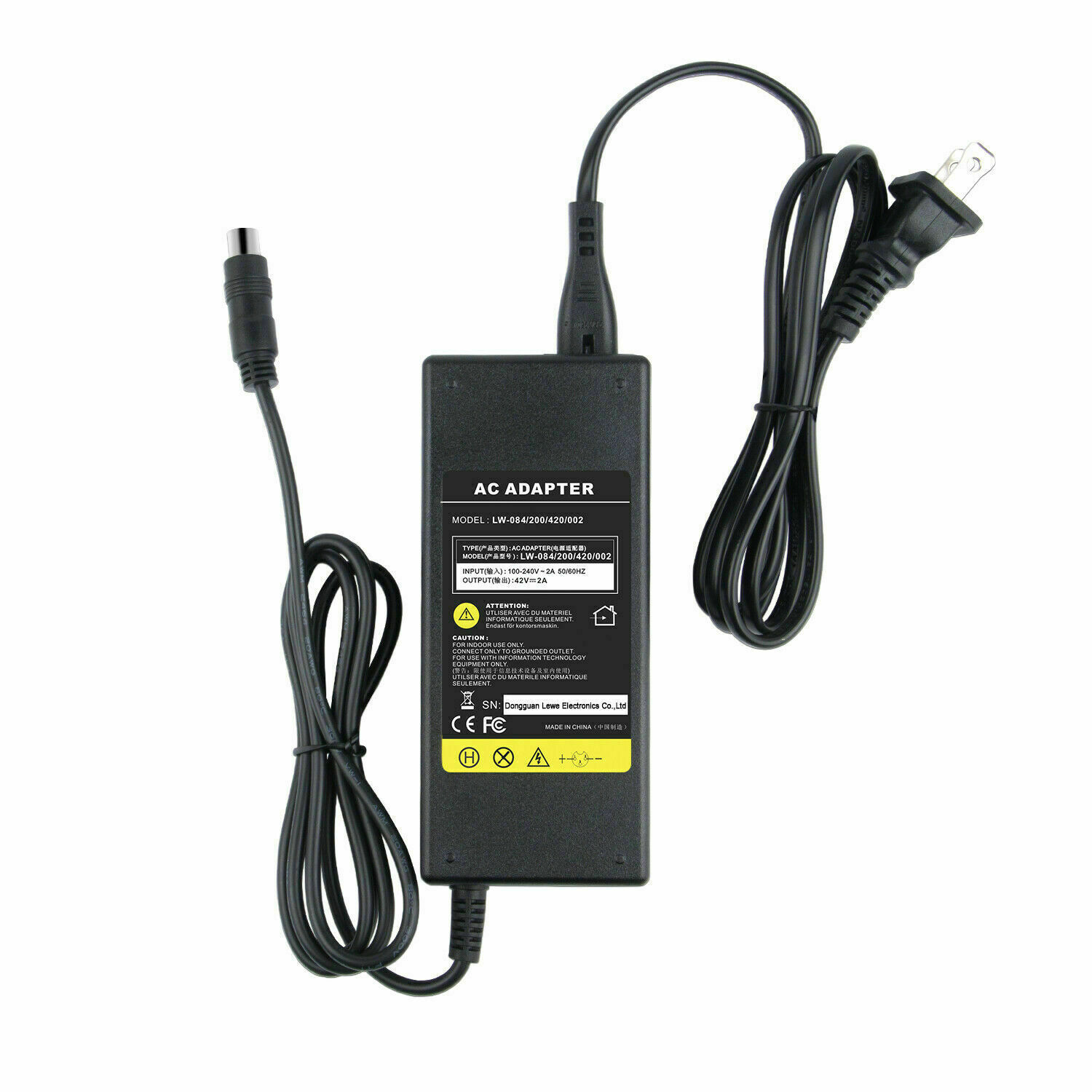 Fast Charger 42V 2A for Bird Lime Skip Xiaomi Mijia M365 36V li-ion Battery US