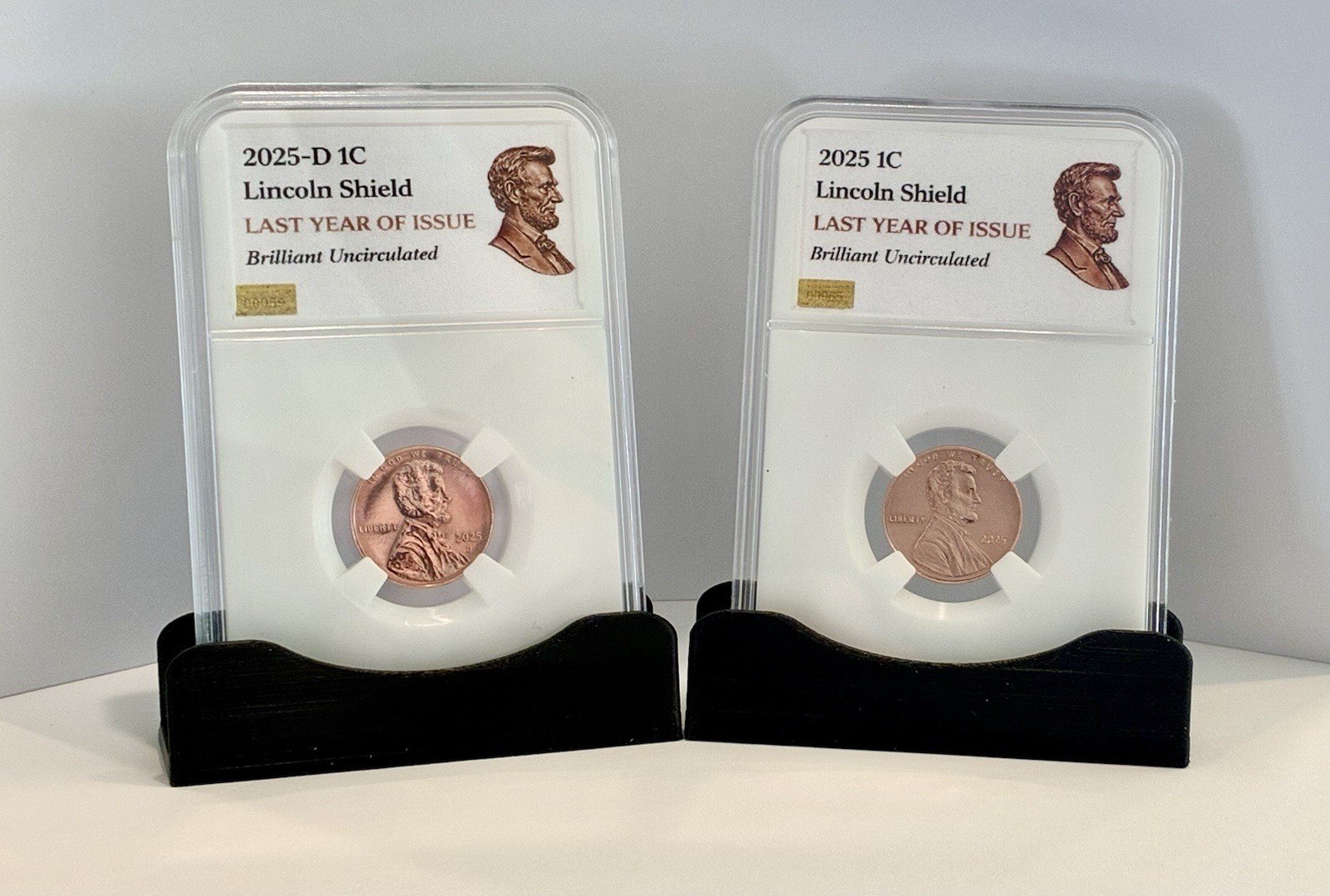 2025 P & D LINCOLN SHIELD CENT UNCIRCULATED Complete Slabbed Set Penny