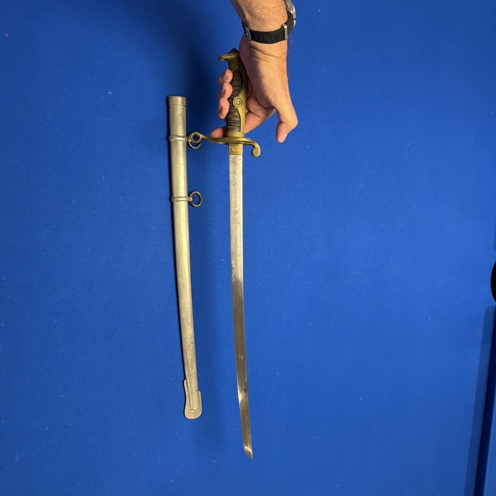 MEJI PERIOD JAPANESE CIVIL POLICE PARADE GRADE SWORD WITH SCABBARD #F24