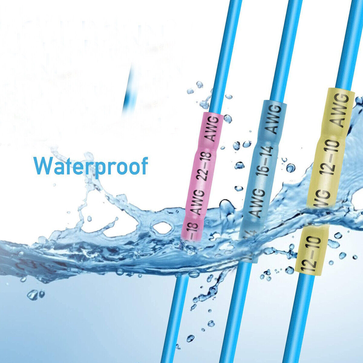 240pcs/Set Heat Shrink Marine Automotive Terminals Waterproof Wire Connectors