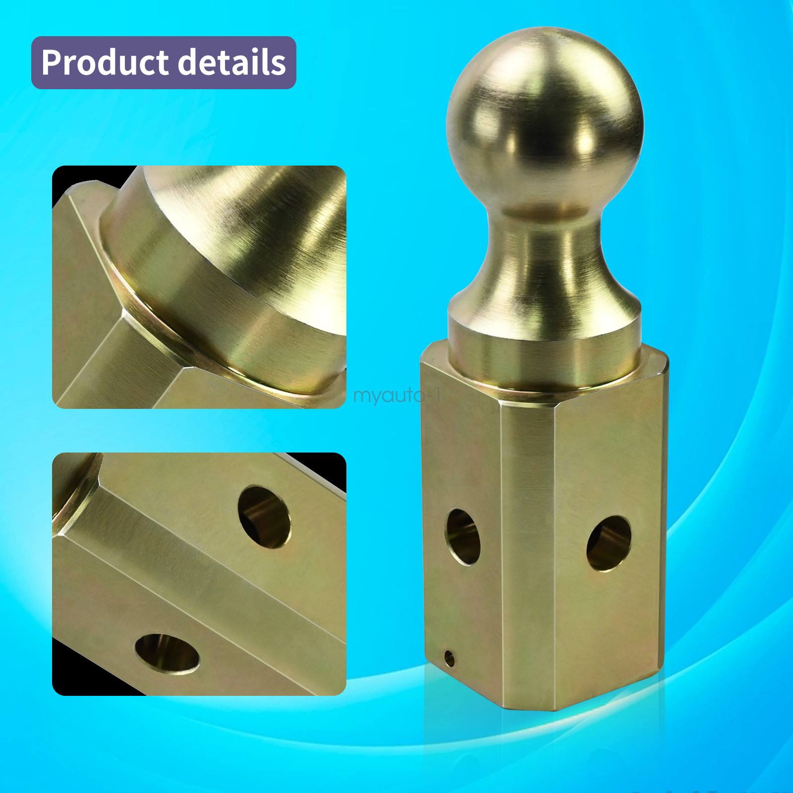 GNXA2000 Gooseneck Ball Hitch Turn Over Ball 2-5/16” fits B&W Trailer Hitches