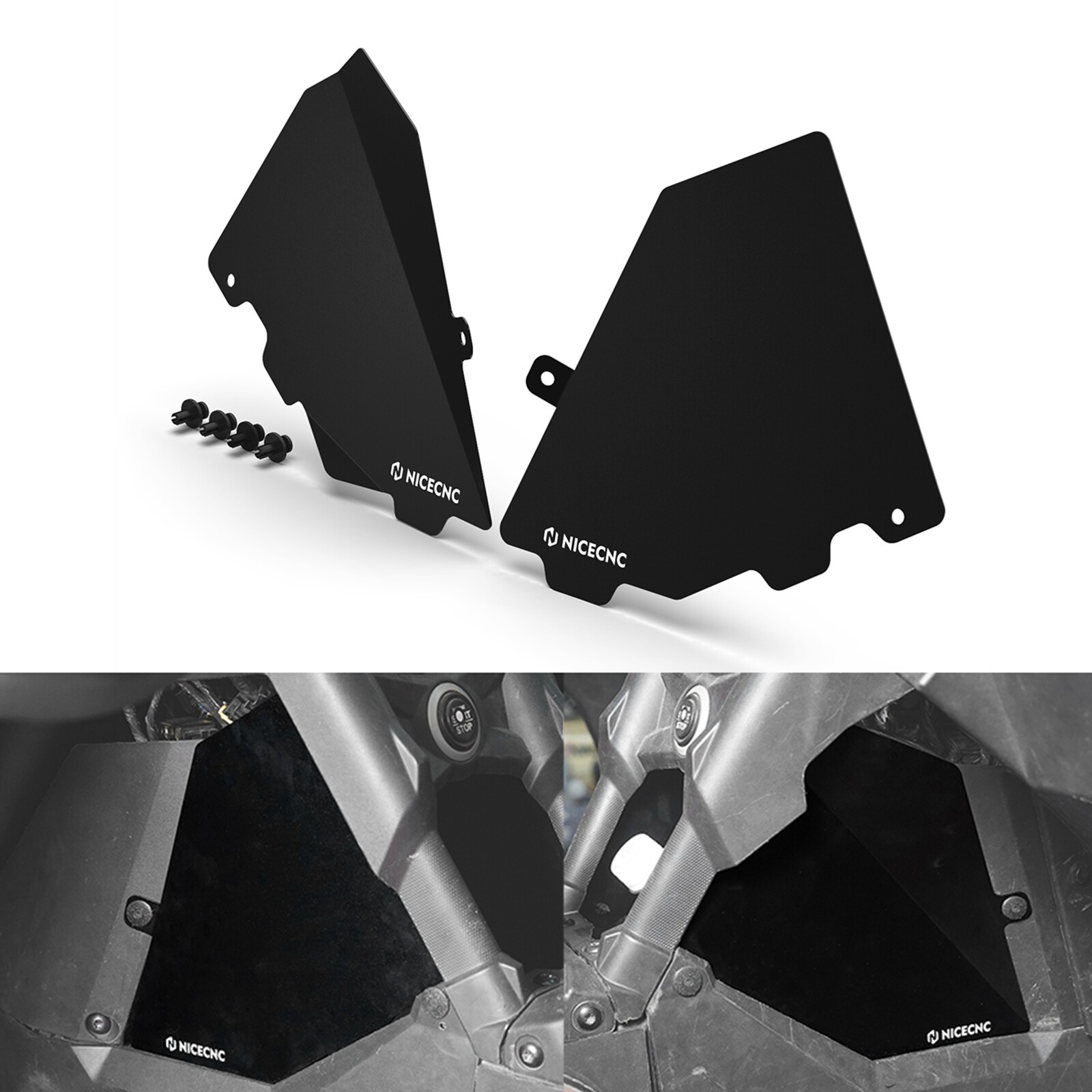 For Can-Am Maverick X3 Turbo Glove Box Panels Aluminium Alloy 2017-2021 1PAIR