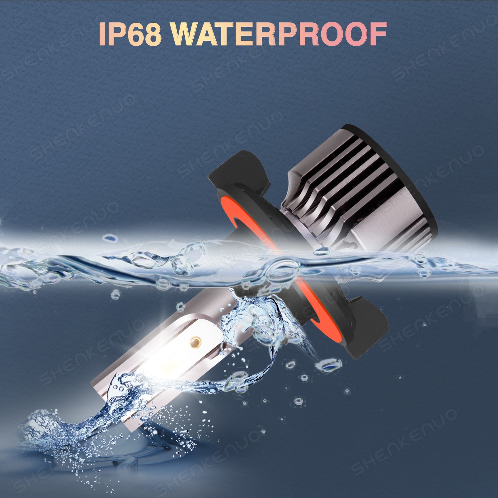 Pair Hi/Low Beam Bright LED LIGHT BULBS For SKI-DOO Gen4 pn 415130081 12v 100W