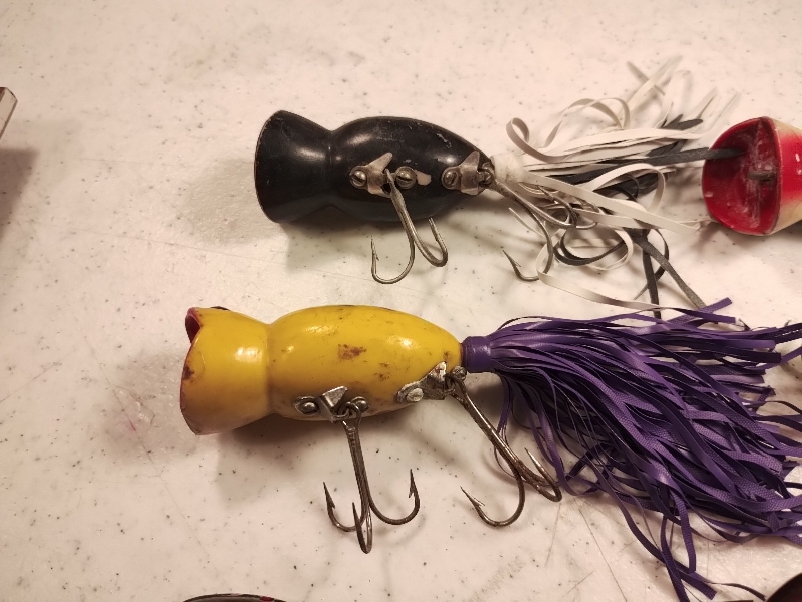 Lot of 9 Hula Popper & Crankbait Fishing Lures