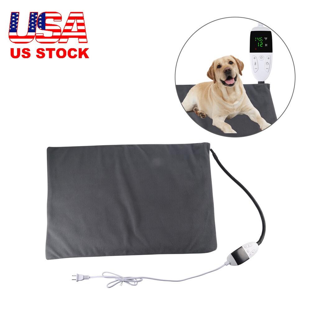 Large Pet Heating Pad Electric Blanket Waterproof Mat Warmer Washable Dog Cats