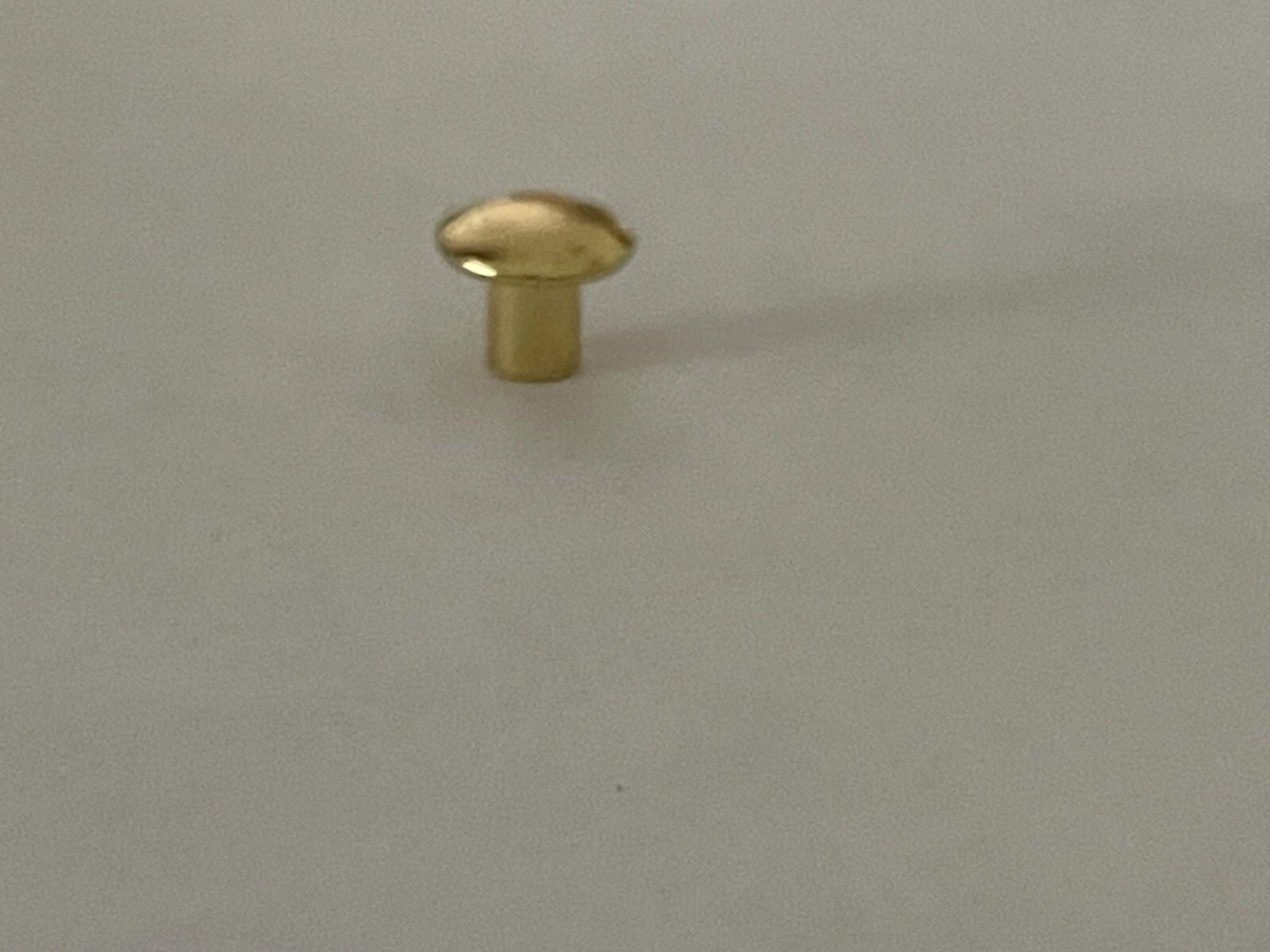 50~Brass tubular rivets w/dome head 1/8" stem diameter x 3/16" long x 5/16" head