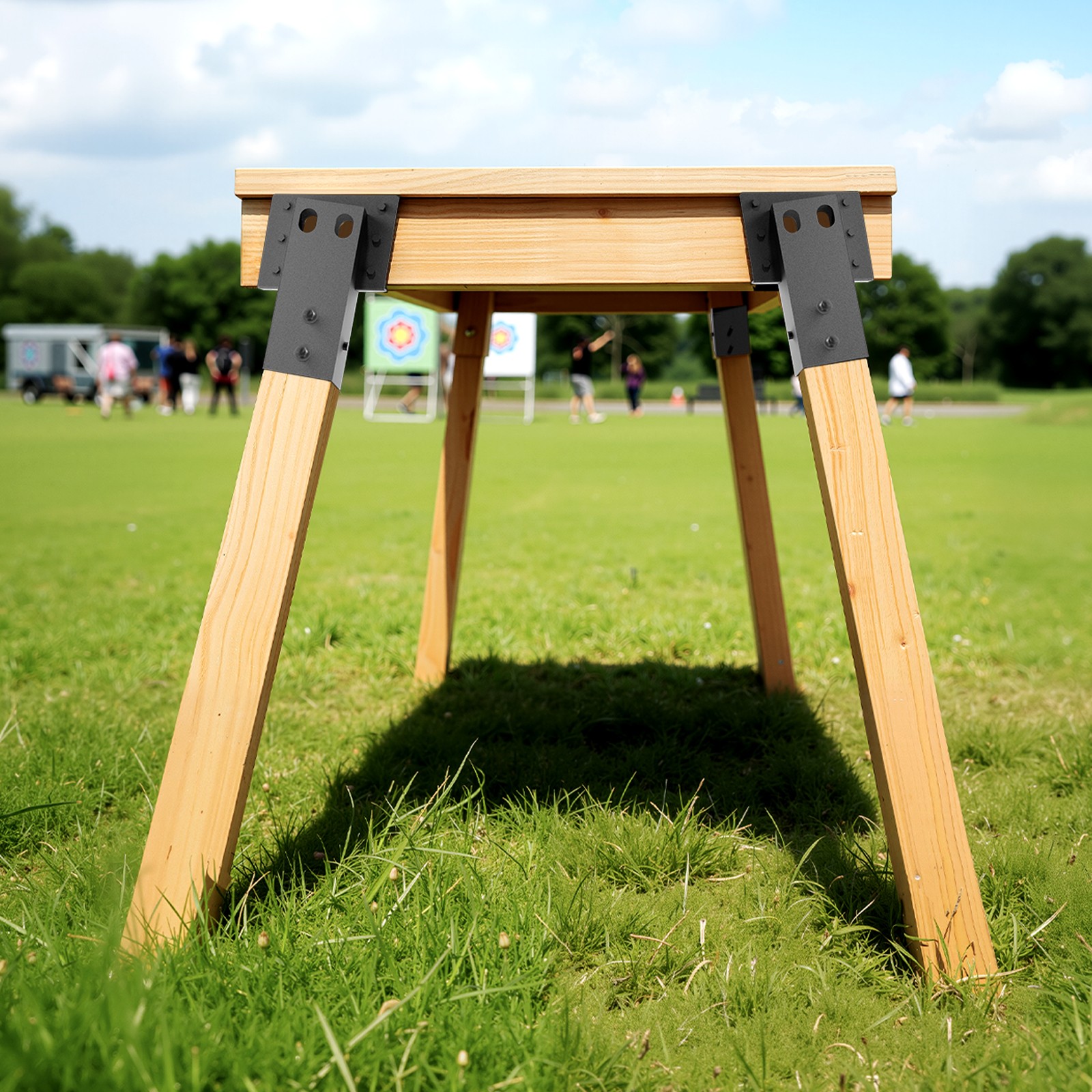 VEVOR Compound Angle Platform Brackets Fit 3.5x3.5 In /88.9x88.9 mm Lumber 4 Pcs