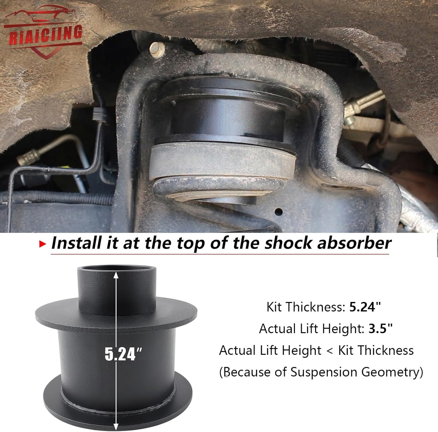 3.5" Front Leveling Kit Compatible with 2005-2024 Ford F250 F350 Super Duty 4WD