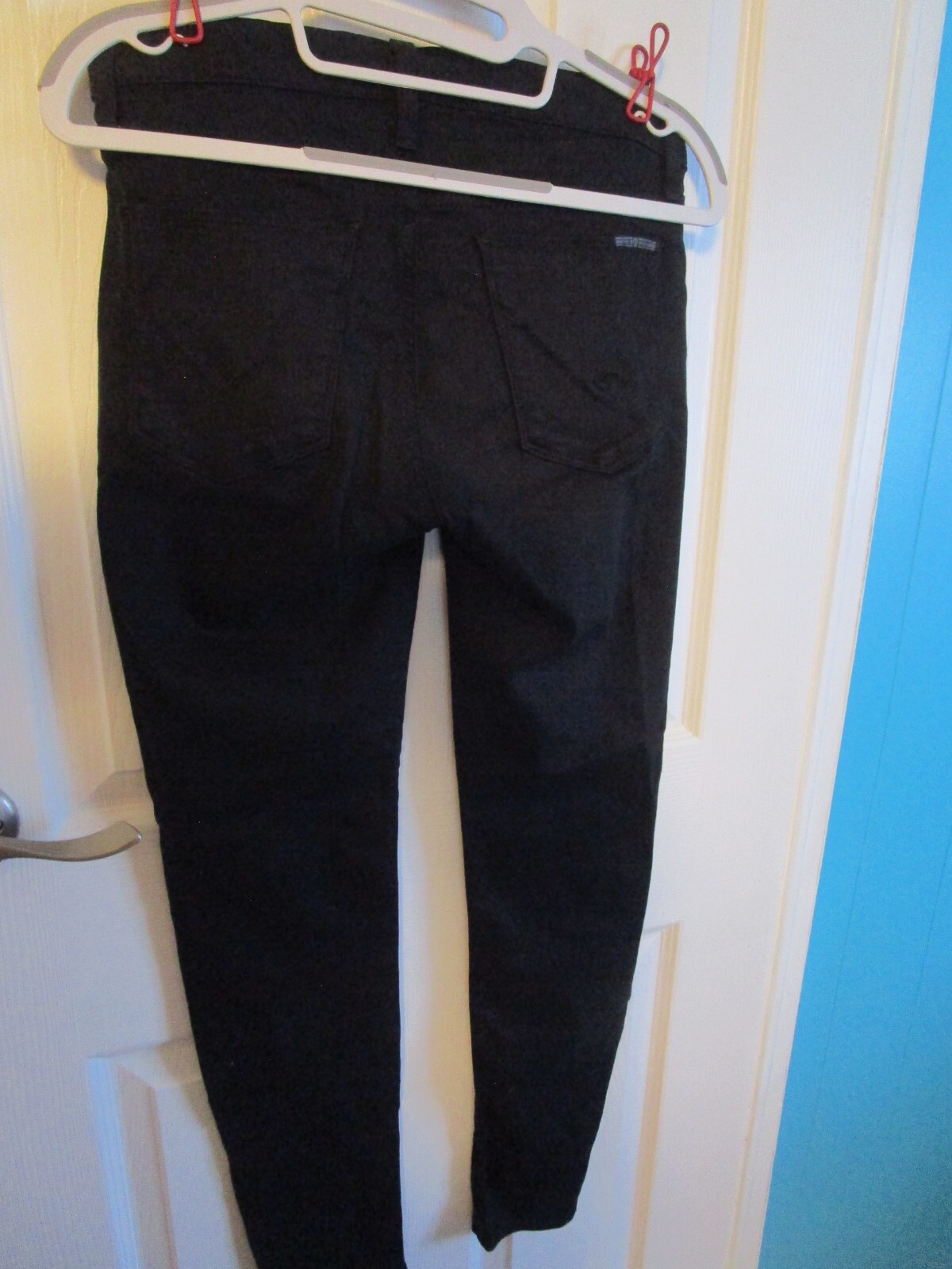 HUDSON Womens Krista Super Skinny Ankle Jeans Black Size 28 Mid Rise NWOT