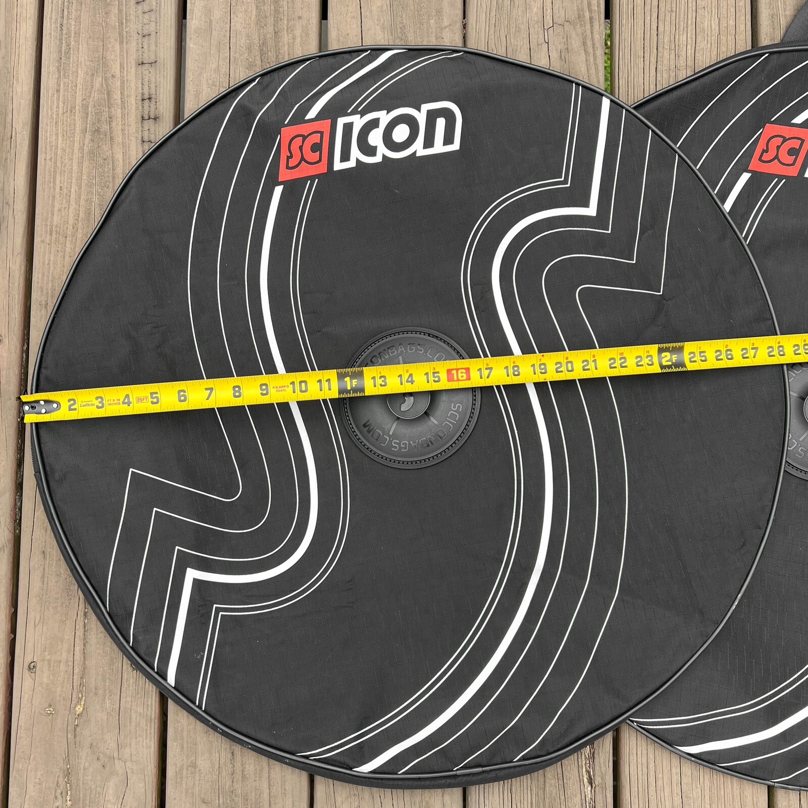 Pair of Scicon Bike Bicycle 2 x Single 26” Wheel Travel Bags Non-Padded Black