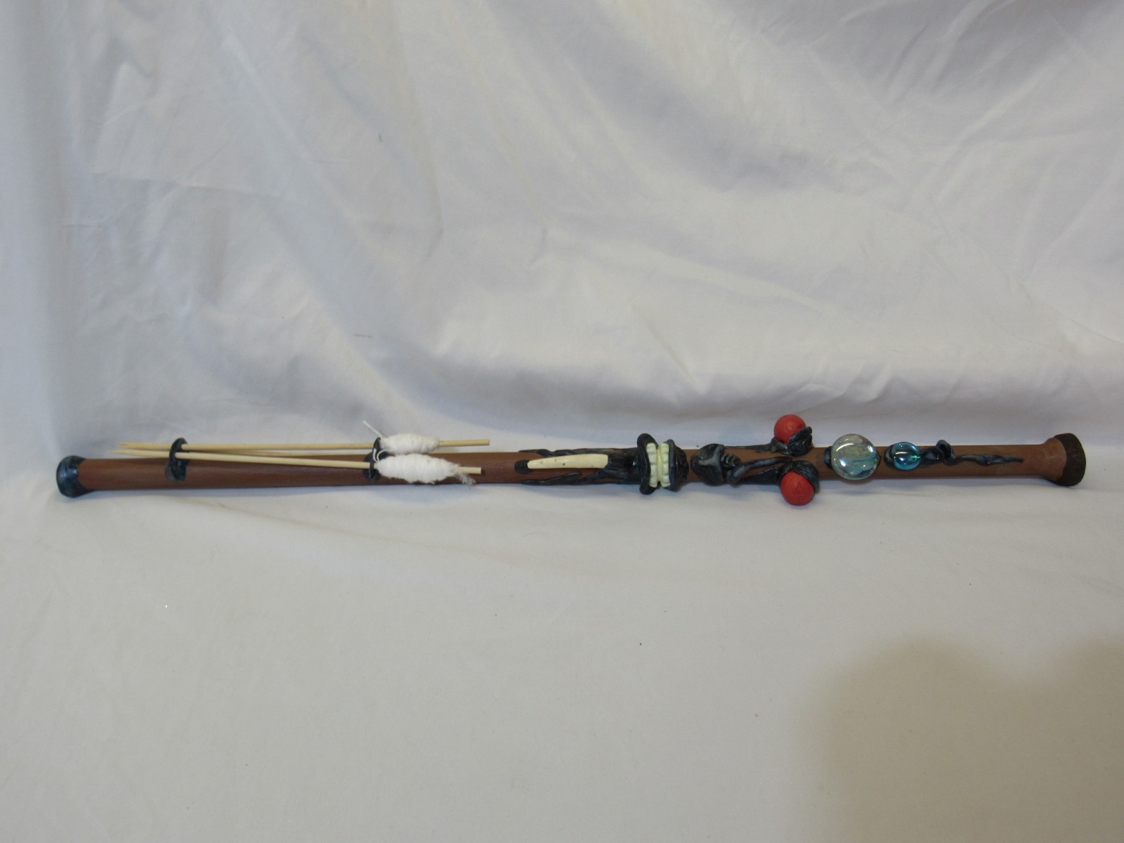 Whimsical Handmade Wooden Blowgun