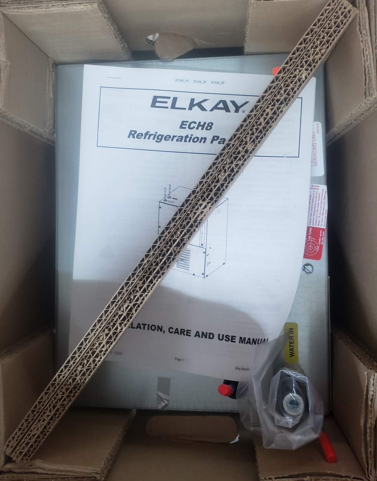 Elkay ECH8 Remote Fountain Water Chiller Bottle Fill Station Drink Fountain X9