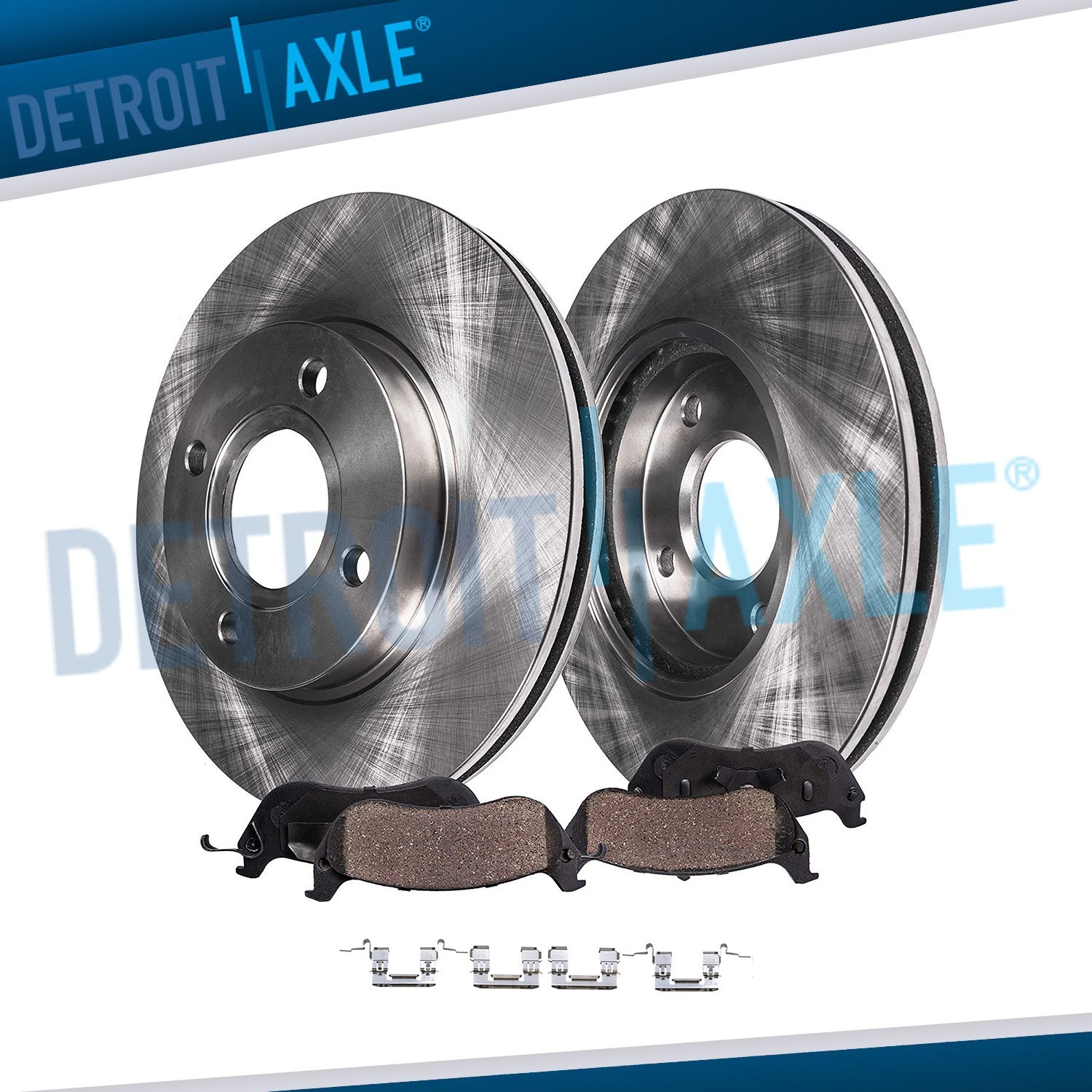 Front Disc Rotors + Ceramic Brake Pads for 2007 - 2012 Nissan Sentra Versa Cube