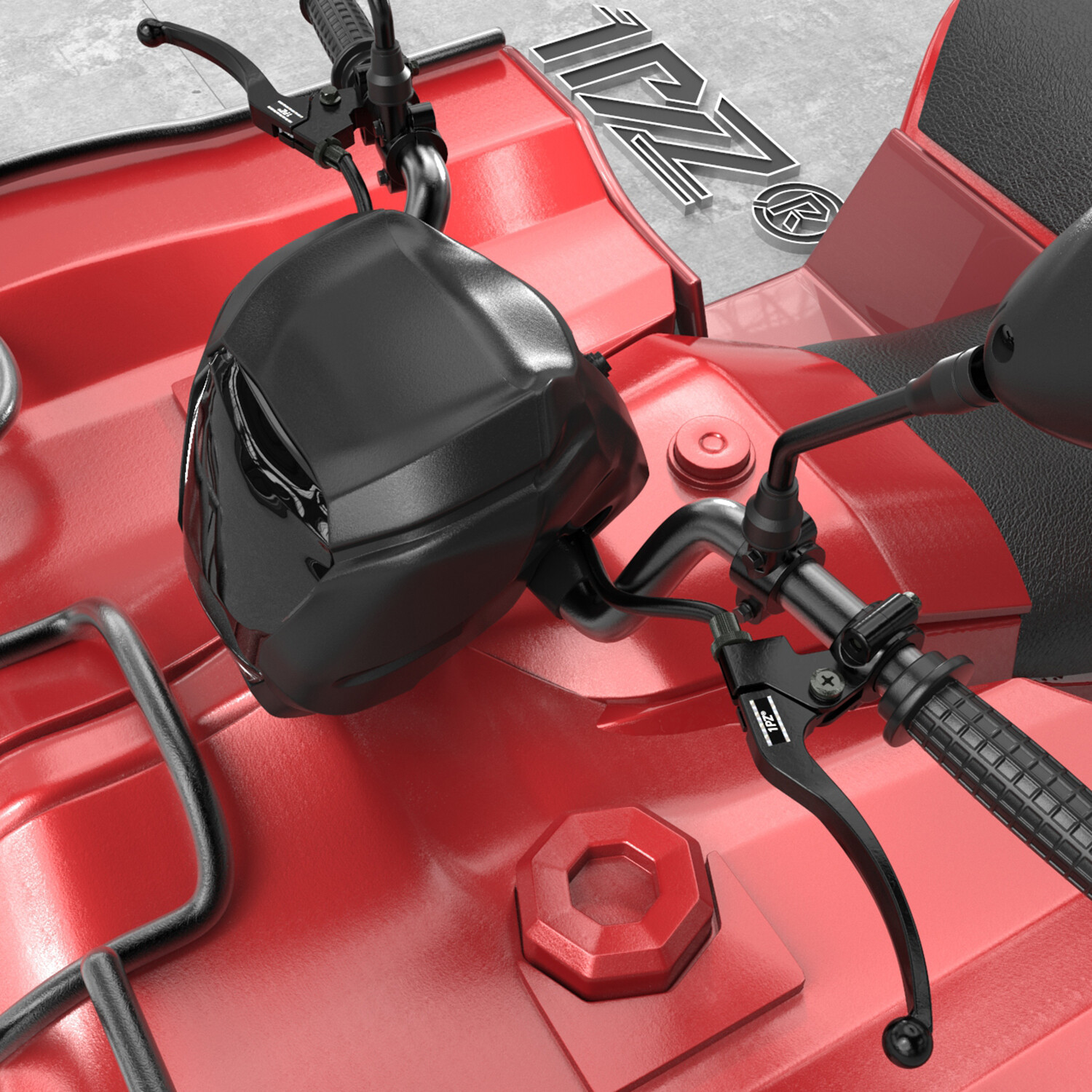 Shorty Black Clutch & Drum Brake Lever Perch Assembly Yamaha 7/8" 22mm Handlebar