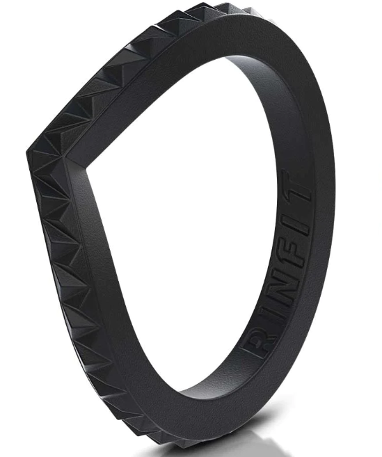 Stackable Couture Silicone Wedding Ring | Soft&Durable Band for Women by Rinfit