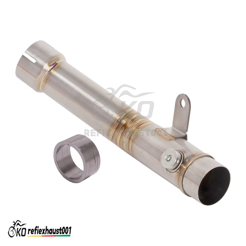 For Kawasaki Ninja ZX6R ZX636 2023-2025 Exhaust Mid Link Pipe Slip Stock Muffler