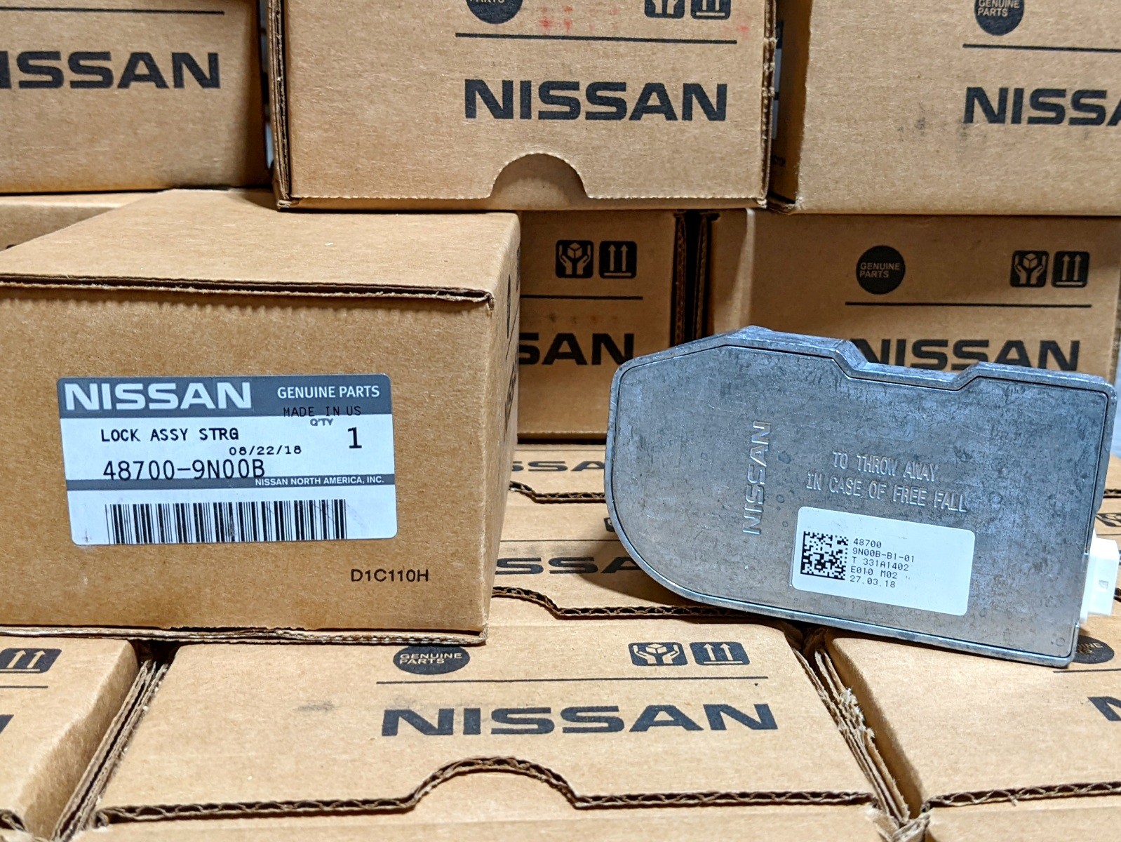 OEM Nissan Altima, Maxima, Murano, GT-R & 370Z Steering Lock 48700-9N00B