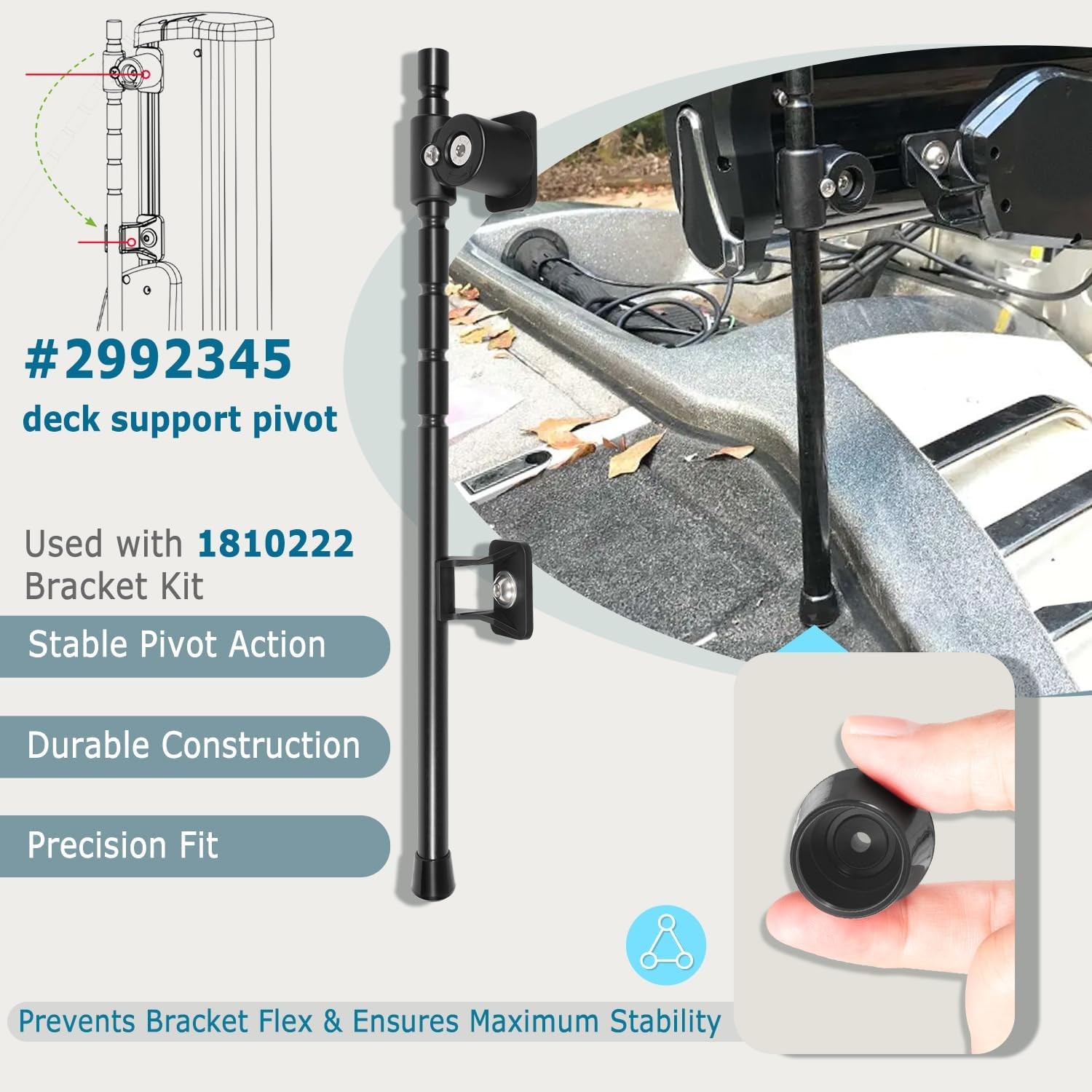 1810222 Talon Tilt Bracket for Minn Kota Shallow Water Anchor 8/10/12/15 Feet