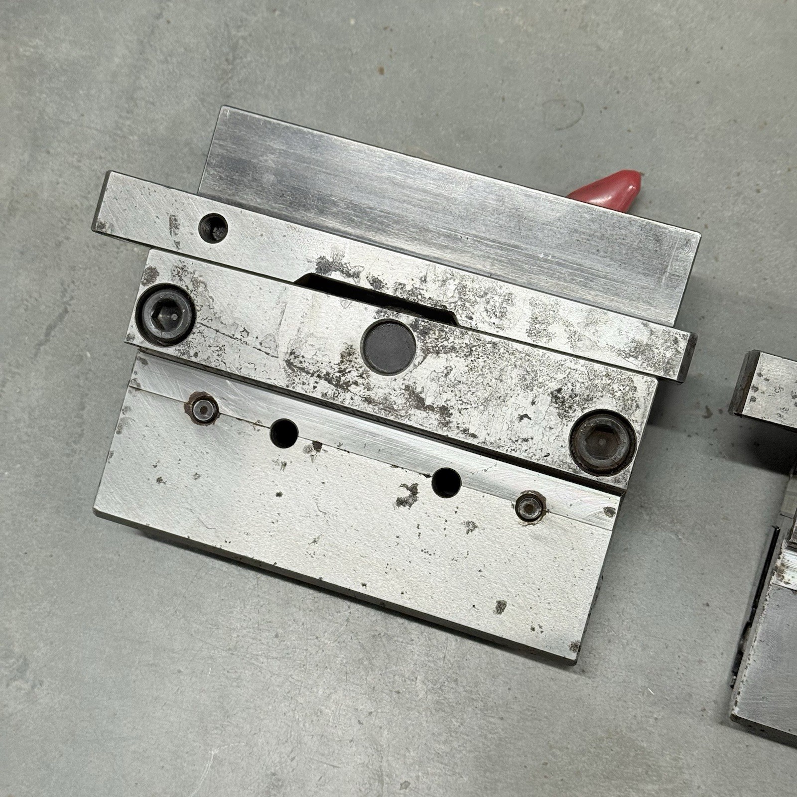 (2) Genuine Amada Single Slide Press Brake Quick Release Clamp Punch Holders