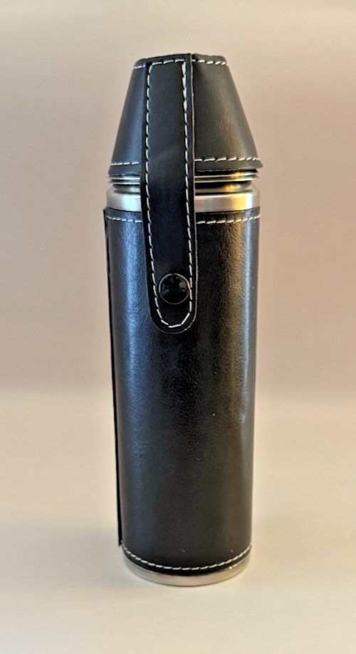 10 oz Flask Gift Set with 2 Shot Glasses & Funnel Stainless Steel Golf Flask