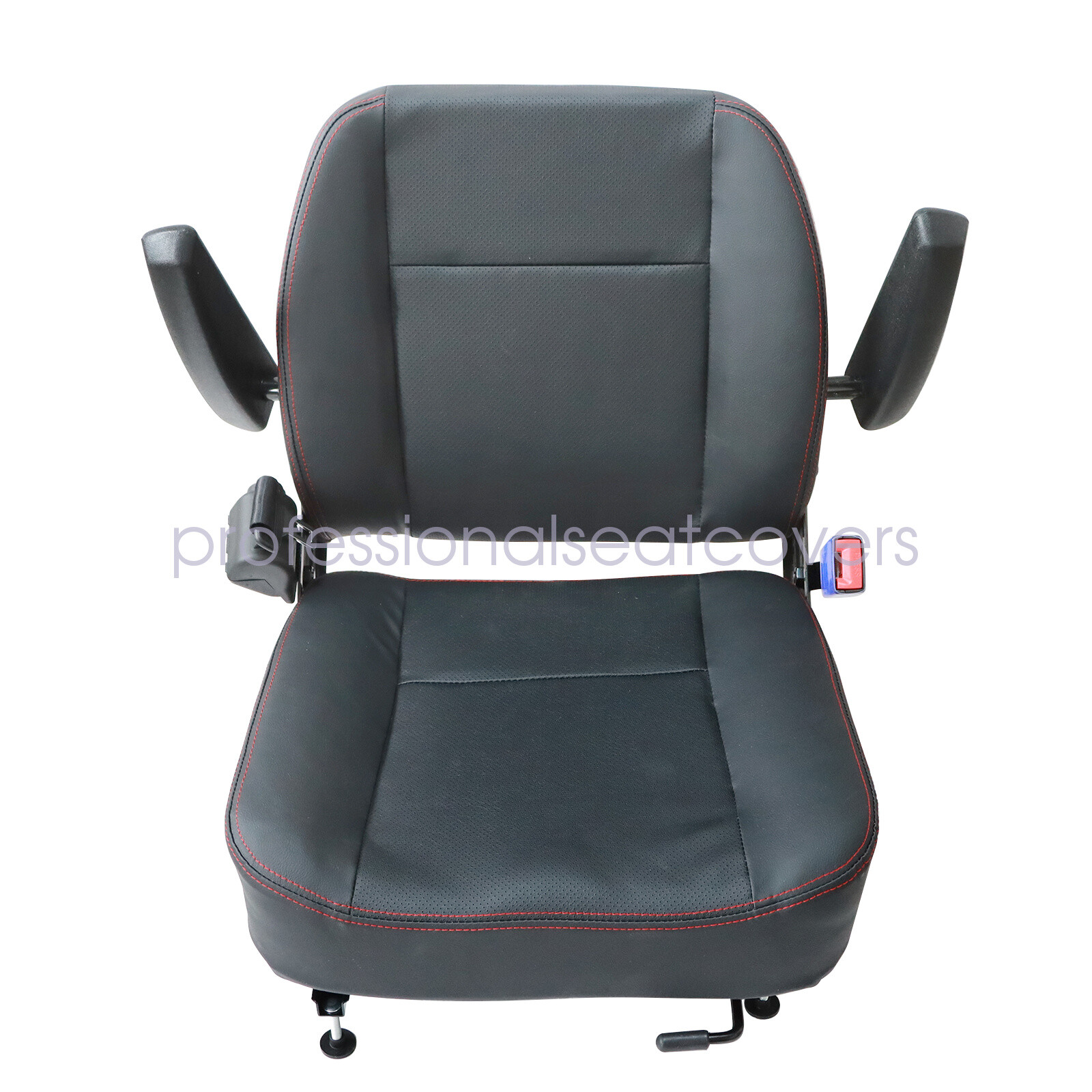 For Most Tractor Forklift Mower Dozer Telehandler Seat W/ Armrest & Safety Belt